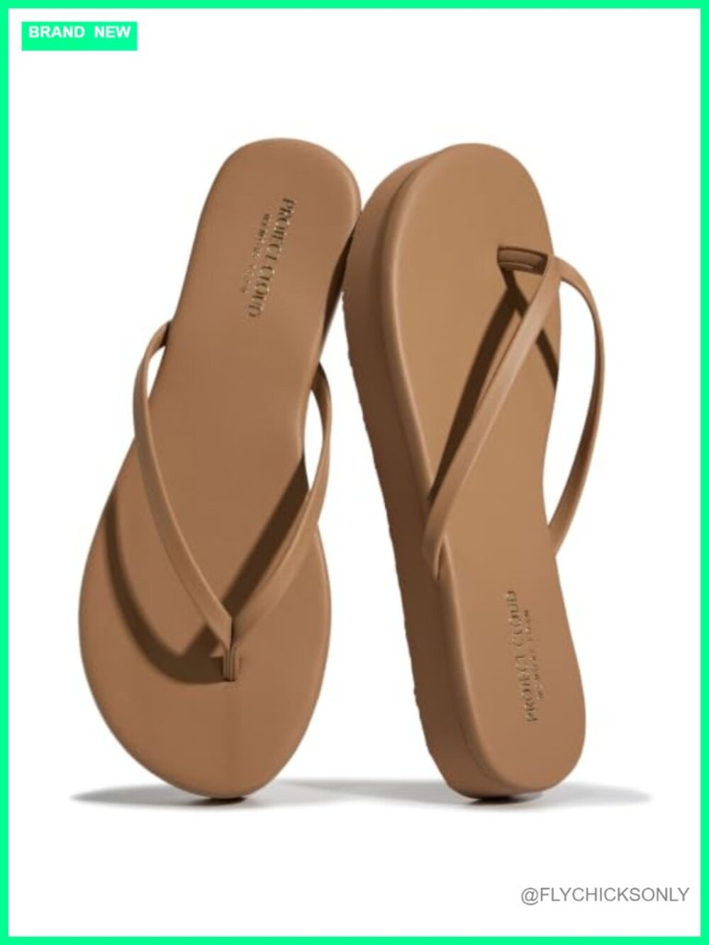 Platform Flip Flops Memory Foam Slip On Sandals for Women